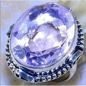 Pink Topaz .925 Sterling Ring